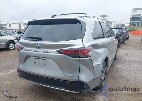 2025 Toyota Sienna Platinum from USA, damaged, VIN 5TDESKFC8SS156039